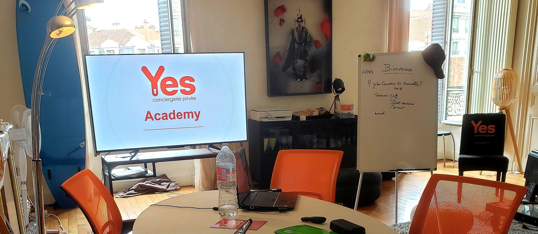 Yes Academy Paris, sesión de trabajo