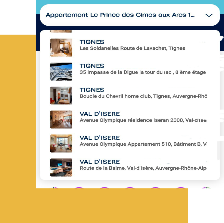 Liste d’appartement