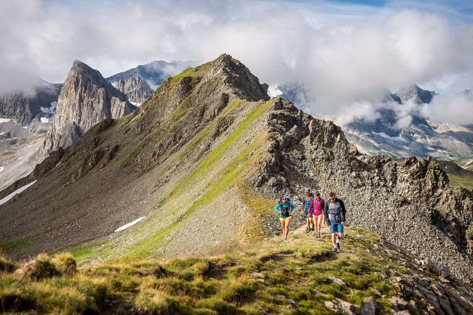 High-altitude hiking
